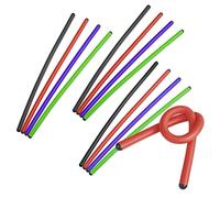 Andalus Gear Rubber Ties, Yellow, 17-Inch Long, Reusable Twist Tie, Holds Up to 110 Pounds (12 Pack Assorted Color)