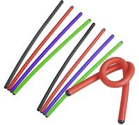 Andalus Twist Rubber Ties, 17-Inch Long, Assorted Colors, Reusable Twist Tie, Holds Up to 110 Pounds (8 Pack)