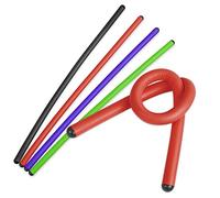 Andalus Twist Rubber Ties, 17-Inch Reusable Twist Ties in Assorted Colors - Holds Up to 110 Pounds (4 Pack)