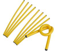 Andalus Twist Rubber Ties, Yellow, 17-Inch Long, Reusable Twist Tie, Holds Up to 110 Pounds (8 Pack)