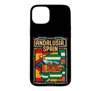 Andalusia Spain Flag Alhambra Granada Vintage Art Case for iPhone 15 Plus