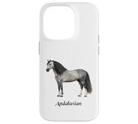 Andalusian Horse Breed Beautiful Equestrian Case for iPhone 14 Pro