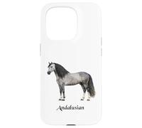 Andalusian Horse Breed Beautiful Equestrian Case for iPhone 15 Pro