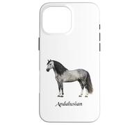 Andalusian Horse Breed Beautiful Equestrian Case for iPhone 16 Pro Max