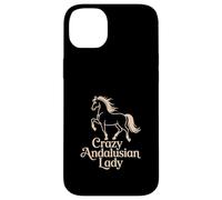 Andalusian Horse "Crazy Andalusian Lady" Equestrian Case for iPhone 14 Plus
