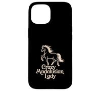 Andalusian Horse "Crazy Andalusian Lady" Equestrian Case for iPhone 15