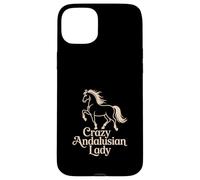 Andalusian Horse "Crazy Andalusian Lady" Equestrian Case for iPhone 15 Plus