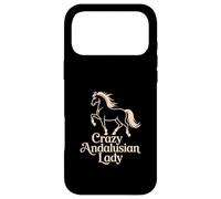 Andalusian Horse "Crazy Andalusian Lady" Equestrian Case for iPhone 17 Pro Max