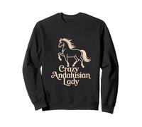 Andalusian Horse "Crazy Andalusian Lady" Equestrian Sweatshirt