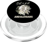 Andalusian Horse Just a Girl Who Loves Horses Ponies Women PopSockets PopGrip for MagSafe