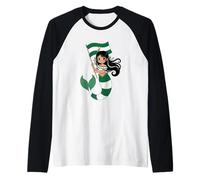 Andalusian Mermaid Flamenco Princess - Cute Andalusia Flag Raglan Baseball Tee