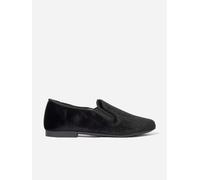 Andanines Boys Velvet Loafers in Black - Black - EU 37 UK 4
