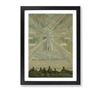 Andante By Mikalojus Konstantinas Classic Painting Framed Wall Art Print, Ready to Hang Picture for Living Room Bedroom Home Office Décor, Black A3 (34 x 46 cm)