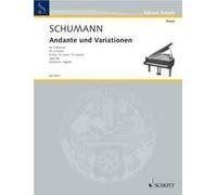 Andante & Variationen Opus 46 2P. Robert Schumann Book [Softcover] 2 Pianos Scho