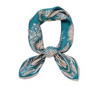 100% Real Mulberry Silk Scarf -21'' x 21''- Lightweight Neckerchief -Women Men Small Square Digital Printed Scarves - - Medium
