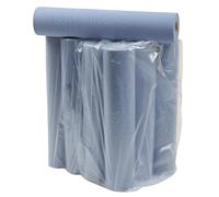 Andarta - 2Ply Blue 20" Hygiene Roll 40 Metres - Bulk Pack of 12 Rolls - 100 Sheets Per Roll, 40m x 500mm - 100% Recycled Couch Roll - Individually Wrapped - Strong, Durable, Disposable Paper Roll