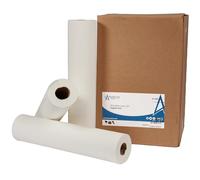 Andarta - 2Ply White 20" Hygiene Roll - Bulk Pack of 9 Rolls, Individually Wrapped - 50m x 500mm, 130 Sheets Per Roll - Strong, Durable, Disposable Paper Roll - 100% Recycled Couch Roll