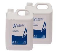 Andarta - Pink Pearl Hand Soap - 2 x 5L - Liquid Hand Wash Refill - Fresh Floral Fragrance - Gentle and Moisturising - Suitable For Daily Use - Bulk Buy Hand Wash - Ideal For Washroom Environments