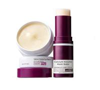 Andatol Eye Care Duo Calcium Multi Balm Stick + Hydrogel Under Eye Patches 30 Pairs, Anti-Aging, Wrinkle Reducing, Hydrating & Firming, Volume Balm for Eyes, Neck & Face, Travel-Friendly