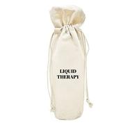 Andaz Press Mothers Day Wine Bag, Liquid Therapy, Mothers Day Wine Bottle Cover, Mother's Day Gifts, Canvas Wine Gift Bag Champagne Bottle Bag Funny Wine Bags For Wine Bottles Gifts 1-Pack