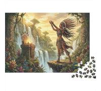 Andean Civilization 1000 Piece Wooden Jigsaw Puzzle,Wood,Impossible Challenge,Great Gifts,Home Wall Decor,Educational Toy,Adults & Kids 14+,Stress Relief (75x50cm)