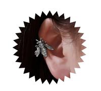 Andelaisi Boho Bee Ear Cuff Earrings Vintage Honeybee Cuff Cartilage Earrings Gold Bumble Bee Cuff Clip On Earrings 3D Bee No Piercing Clip Earrings Jewelry for Women, Zinc, No Gemstone