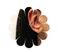 Andelaisi Boho Crystal Butterfly Ear Cuff Earrings Colorful Rhinestone Butterfly Cartilage Cuff Earrings Rainbow Cz Butterfly Cuff Earrings Bling Cz Butterfly Non Piercing Earrings