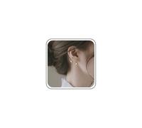 Andelaisi Boho Cube Earrings Tiny Huggie Hoop Drop Earrings Silver Cube Hoop Earrings Small Cute Hoop Dangle Earrings Minimalist Huggie Earrings for Women