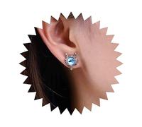 Andelaisi Boho Evil Eye Earrings Silver Evil Eye Studs Earrings Vintage Devil Eye Earrings Tiny Evil Eye Protection Earrings Jewelry for Women, Zinc, No Gemstone