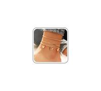 Andelaisi Boho Layered Snake Chain Butterfly Ankle Bracelets Tiny Butterfly Dangle Anklet Gold Herringbone Link Chain Anklet Bracelet Vintage Cuban Chain Foot Chain Summer Beach Anklet