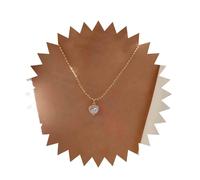 Andelaisi Boho Rhinestone Heart Choker Necklace Gold Crystal Love Heart Necklace Choker Vintage Crystal Heart Pendant Necklace Bling Cz Heart Chain Necklace Jewelry for Women