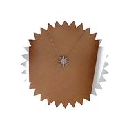 Andelaisi Boho Sunburst Choker Necklace Vintage Rising Sun Necklace Silver Sun Collar Necklace Minimalist Spike Sun Pendant Necklace Jewelry for Women