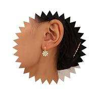 Andelaisi Boho Sunflower Drop Earrings Gold Daisy Flower Studs Earrings Vintage Flower Dangle Earrings Tiny Sunflower Earrings Jewelry for Women