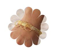 Andelaisi Punk Bangle Bracelet Gold Thin Bangle Bracelets Gothic Circle Banglet Multipack Round Circle Bangle Bracelet Indian Stackable Round Bracelets Jewelry for Women