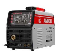 ANDELI 7 in 1 Multi-Process Plasma Cutter Welder Combo, 110/220V Dual Voltage Cutting Welding Machine GAS MIG/FLUX MIG/HF TIG/STICK/COLD/CUT/Aluminum MIG Welder (MCT-418)