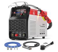 ANDELI Plasma Cutter, 50Amps HF Non-Touch Pilot Arc Air Plasma Cutting Equipment 5/8 Inch Clean Cut, 4.05'' Larger LED Display 110/220V Dual Voltage IGBT Inverter Plasma Cutting Machine CUT-50DS