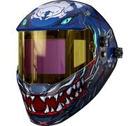 ANDELI Welding Mask Panoramic 180° View 4.53"X3.23",1/1/1/2 True Color Solar Powered Welder Hood，Wide Shade Welder Mask for TIG MIG ARC Cut and Grind，RL-600LB-RSB