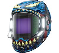 ANDELI Welding Mask with LED Light - 180° Panoramic 3.94"x3.74", True Colour Auto Darkening, 1/1/1/1, 6 Arc Sensors, Wide Shade 4/5-8/9-13, Type-C Fast Charging for TIG/MIG/ARC/Cut/Grind