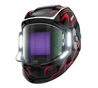 ANDELI Welding Mask with LED Light - 180° Panoramic 3.94"x3.74", True Colour Auto Darkening, 1/1/1/1, 6 Arc Sensors, Wide Shade 4/5-8/9-13, Type-C Fast Charging for TIG/MIG/ARC/Cut/Grind