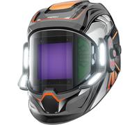 ANDELI Welding Mask with LED Light - 180° Panoramic 3.94"x3.74", True Colour Auto Darkening, 1/1/1/1, 6 Arc Sensors, Wide Shade 4/5-8/9-13, Type-C Fast Charging for TIG/MIG/ARC/Cut/Grind