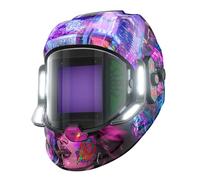 ANDELI Welding Mask with LED Light - 180° Panoramic 3.94"x3.74", True Colour Auto Darkening, 1/1/1/1, 6 Arc Sensors, Wide Shade 4/5-8/9-13, Type-C Fast Charging for TIG/MIG/ARC/Cut/Grind
