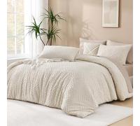 Andency Beige California King Comforter Set, 3 Pieces Cream Boho Tufted Cal King Bedding Set & Collections, Soft Lightweight Down Alternative Bed Set (104x96In, 2 Pillowcases)