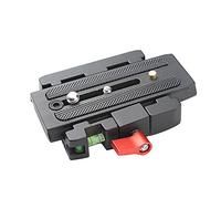 Ander Oplate Quick Release Camera Tripod Quick Release Clip Adapter with Quick Release Plate Compatible Reverse Manfrotto Head 501 500Ah 701HDV 503HDV Q5 (#1)