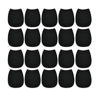ANDERK 10 Pairs Women's Low Cut Socks No Show Toe Cover Half Socks Invisible Cotton Toe Topper Liner with Seamless, Black