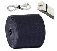ANDERK 10CM x 3M Versatile Sew On Hook and Loop Strips Set with Non-Adhesive Back Fabric Fastener