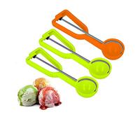 ANDERK 3 Pack Ice Cream Scoop Plastic with Trigger, Cookie Scoop Melon Baller Set Professional, for Ice Cream, Fruit, Mashed Food, Baking