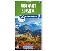 Andermatt / Surselva: 33 (Hiking maps of Switzerland)