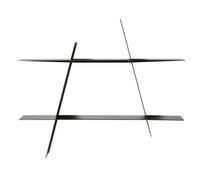 Andersen - A-shelf Wall Shelf L, Black Steel - Black