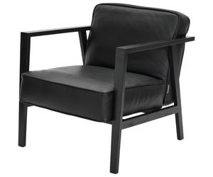 Andersen - LC1 Lounge Chair, Black Lacquered Oak/Black - Black