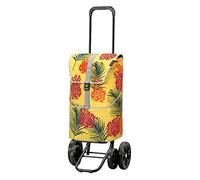 Andersen Quattro Shopper Bag Steel Height Adjustable with Wheel Diameter 15 and 20 cm and 46 Litre Lotta Yellow